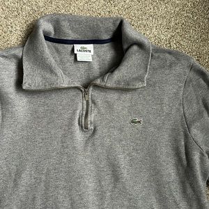 Lacoste gray pullover men’s 6 XL EUC